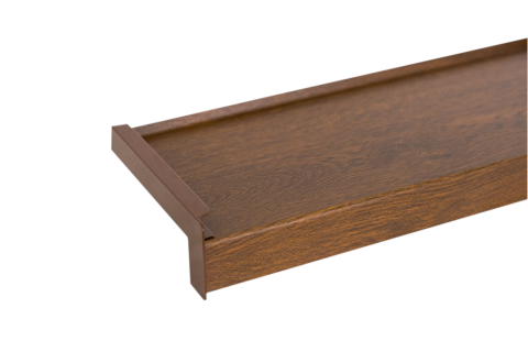 Parapet stalowy powlekany drewnopodobny Orzech gr.0,7mm