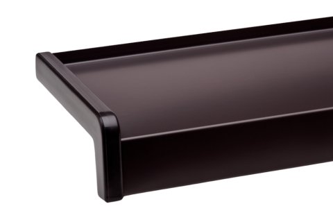Parapet aluminiowy powlekany Ciemny brąz RAL 8019 gr.1mm