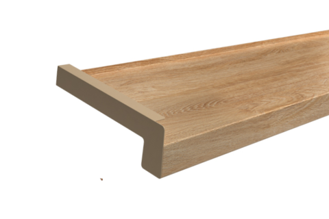 Parapet stalowy powlekany drewnopodobny Dąb naturalny gr.0,7mm