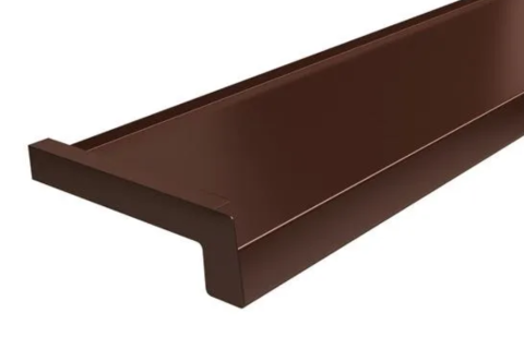 Parapet stalowy powlekany Jasny Brąz RAL 8017  gr.0,7mm