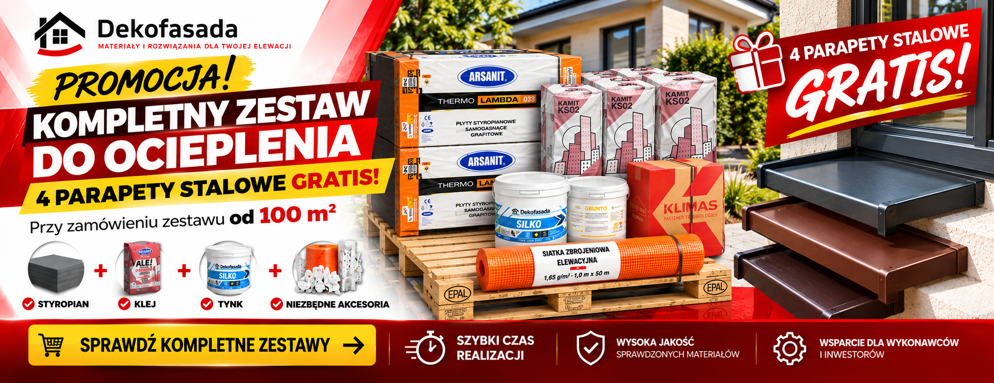Promocja zestawu ociepleniowego Dekofasada